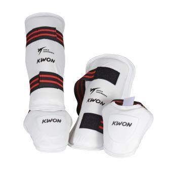 Protège tibia pied amovible taekwondo reconnu WT Kwon 404650