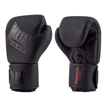gants de boxe thaï noir métal boxe