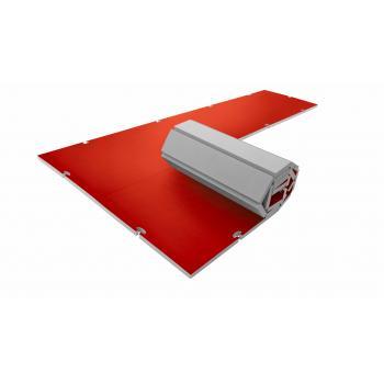 tatami-enroulable-rouge-tapis-multisport- emboitable-judo-karate-scolaire-50mm- couleur-Progame-ring-tatami
