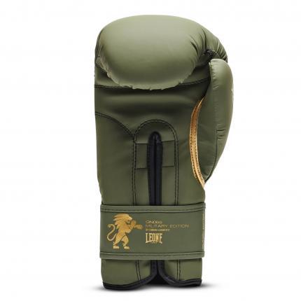 Gants de boxe military green kaki gn059g de Leone 1947 sur ring et tatami .com