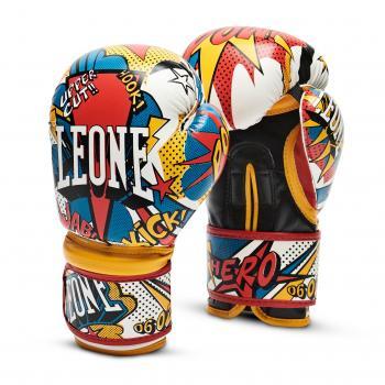 Gants de boxe enfant hero multicolor gn400j de Leone 1947 sur ring et tatami .com