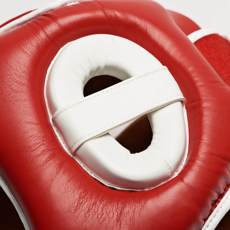 casque de boxe de combat noir, bleu ou rouge de leone 1947 cs410 oreille sur ring et tatami ring-tatami