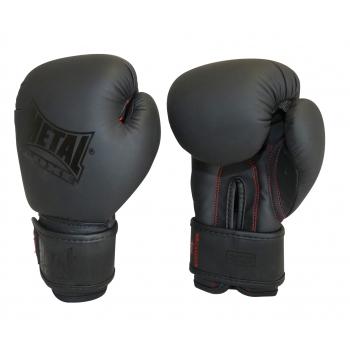 gants de boxe enfant noir metal boxe mini black