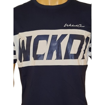 t-shirt "Tracker" blanc/marine Wicked One